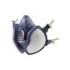 Demi masque de protection respiratoire bi-filtre jetable confort