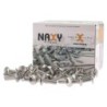 VIS POELIER TETE RONDE LARGE FENDUE NFE25129 INOX A2 M8X20