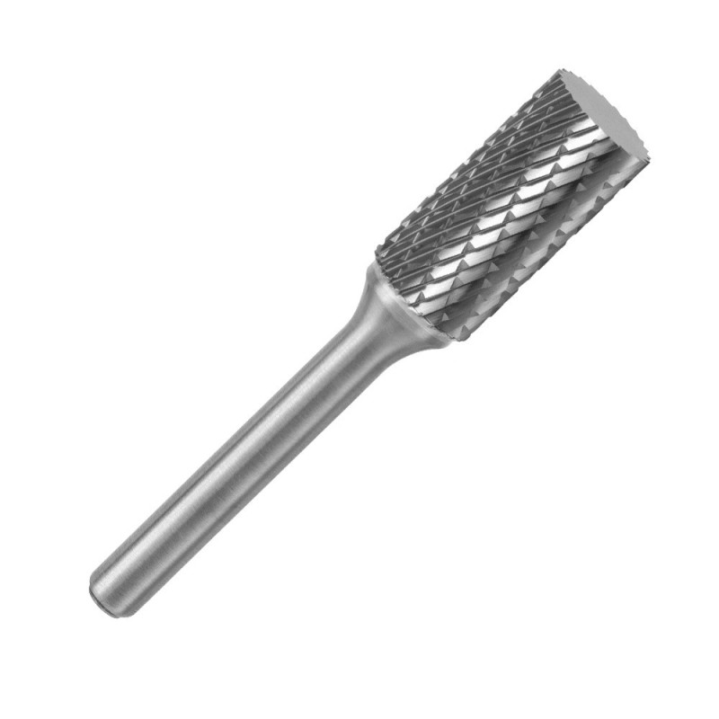 Fraise lime carbure dents croisées cylindrique bout plat Ø12,7mm