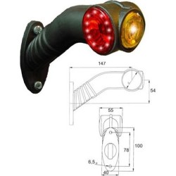 Feu de gabarit LED PRO-SUPERPOINTIII 67X100X55MM E13