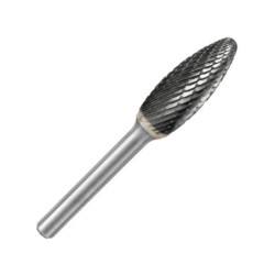 Fraise lime carbure ogive bout pointu Ø12,7mm