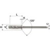 RIVET TETE FRAISEE MULTI SERRAGE ALU ACIER 4.8x17 TETE 8.5