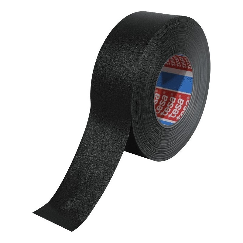 Black tape rouleau toile noire 50mm x 50m