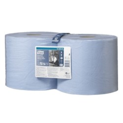 PAPIER D'ESSUYAGE BLEU INDUSTRIEL ULTRA-RESISTANT DUOPACK