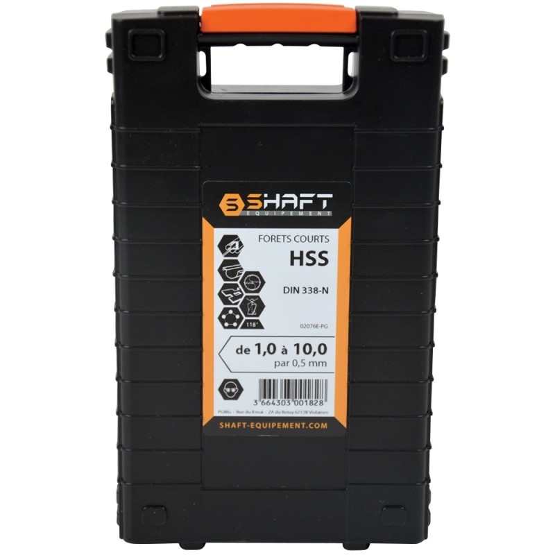 Coffret foret 19 pcs Ø1 à 10 S-power hss