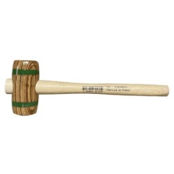 Maillet en bois comprimé forme tonneau Ø60mm