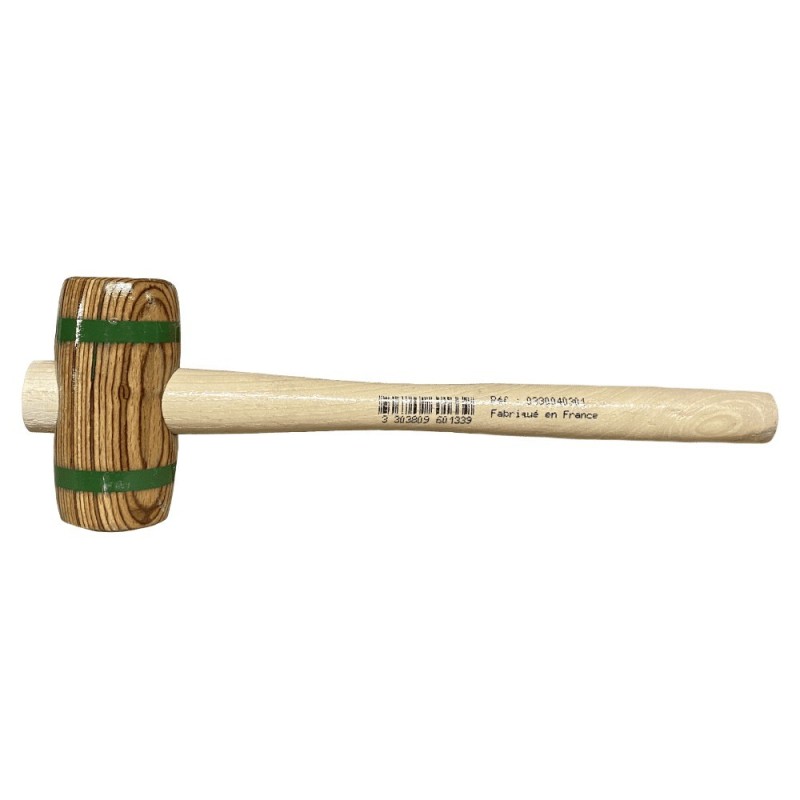 Maillet en bois comprimé forme tonneau Ø60mm