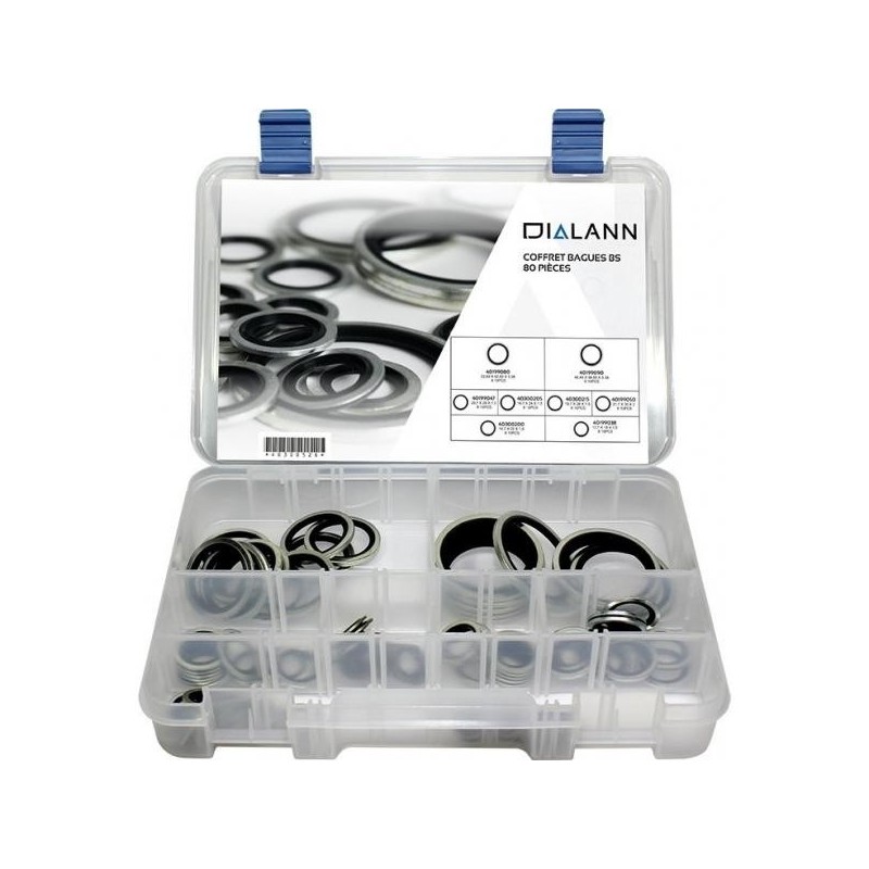 Coffret joint bague BS 80 pièces