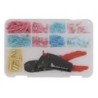 Coffret de manchon thermo rétractable + pince à sertir 162pcs