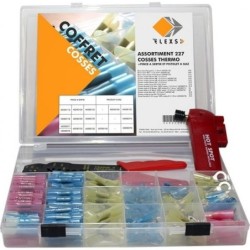 Coffret cosse thermo assortiment 225 cosses + pinces + pistolet gaz 40215010