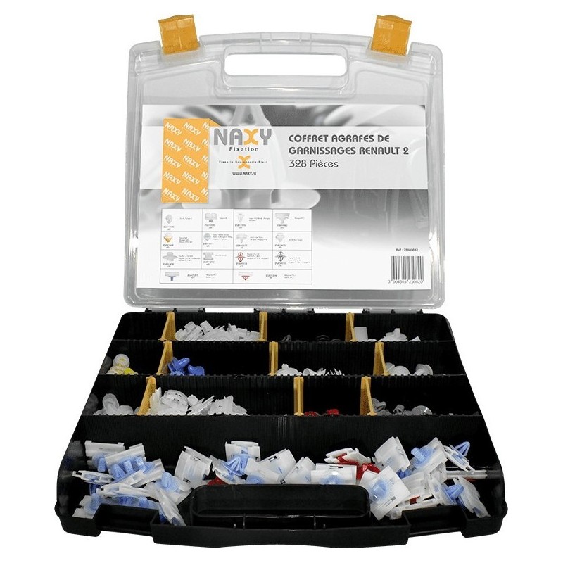 Coffret 328 agrafes renault 2