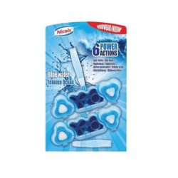Bloc toilette eau bleue