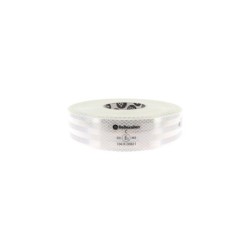 Bande haute visibilité PL blanc type rigide 50mmx50m