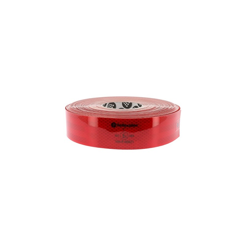 Bande de visibilité PL rouge type rigide 50mmx50m REFLEXITE