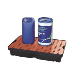 Bac de retention 60L avec caillebotis 100 x 60 x 18mm