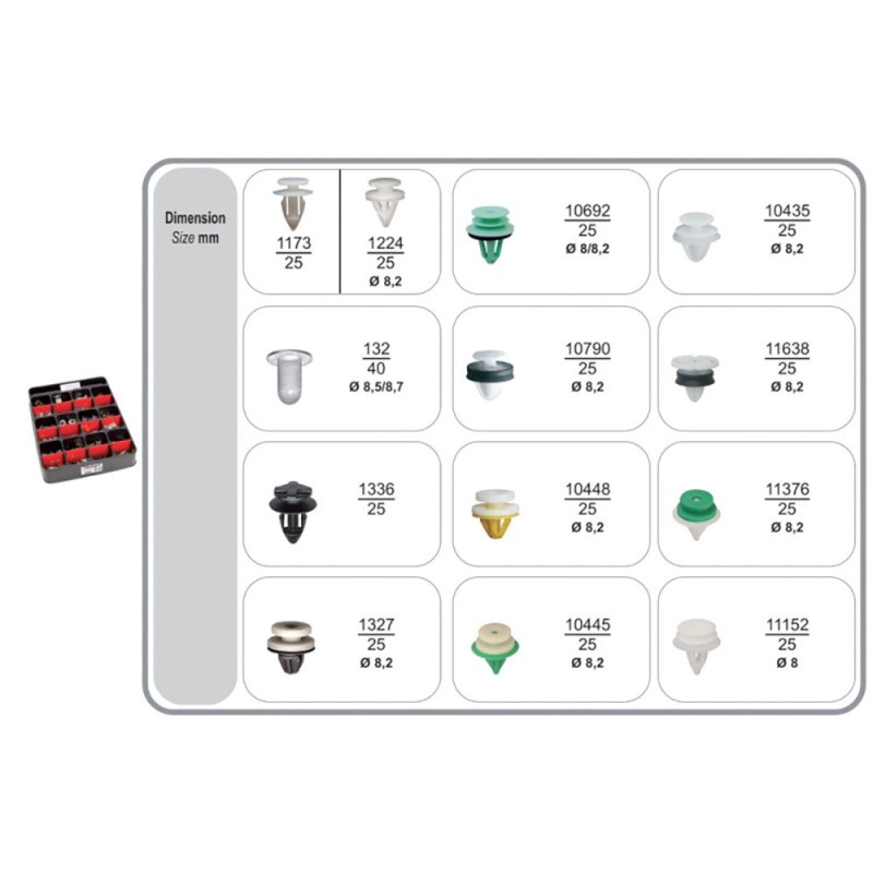 MODULE SERVANTE AGRAFES POUR PANNEAUX DE PORTES RENAULT