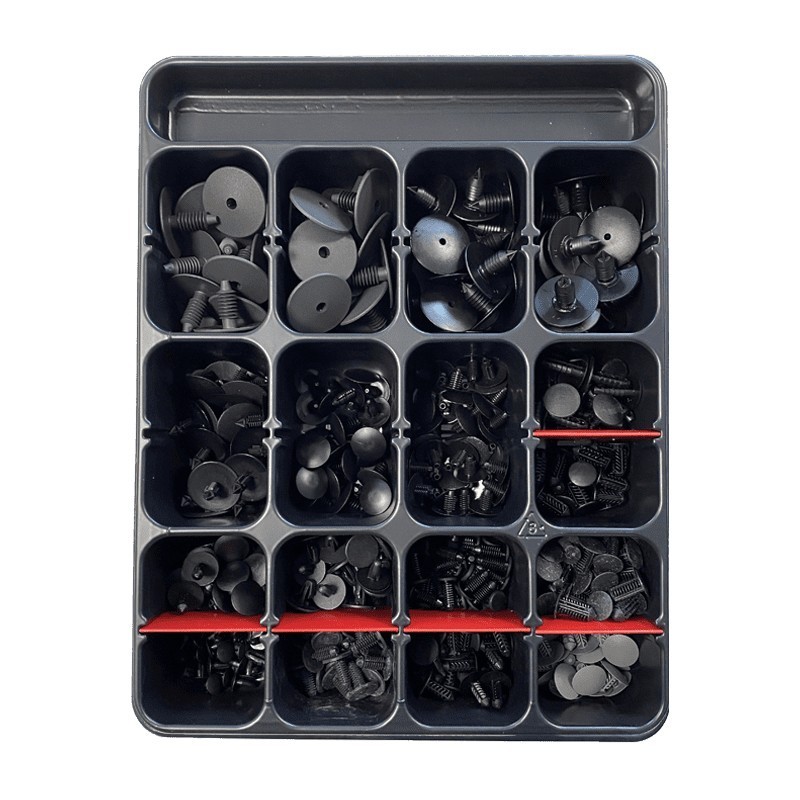 Coffret agrafes rivet plastique 315 pièces