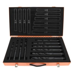 Coffret foret HSS queue conique Ø14, 16, 18, 20, 22, 24, 26,28,30 mm