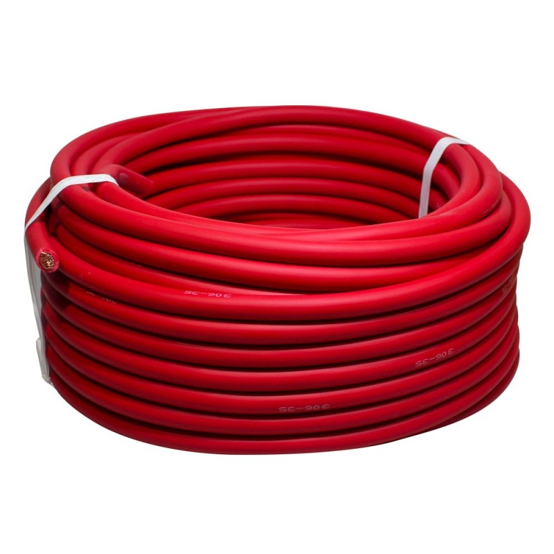 Cable de démarrage 35mm² Bobine 25m ROUGE