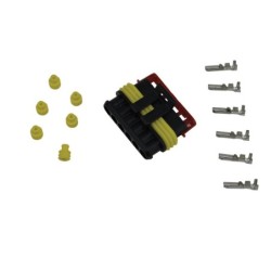 KIT CONNECTEUR 6 VOIES COSSE FEMELLE