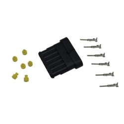KIT CONNECTEUR 6 VOIES COSSE MALE
