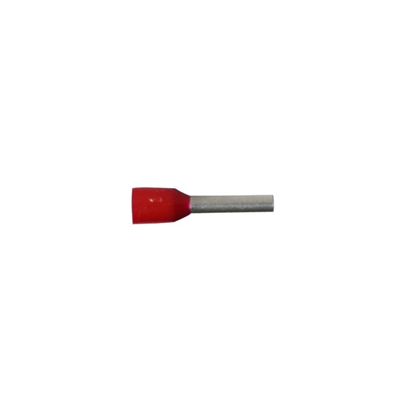 EMBOUT DE CABLAGE 1MM² 8MM ROUGE