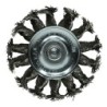 Brosse métal sur tige 6mm fil torsadé Ø 100mm 4500TR/MIN
