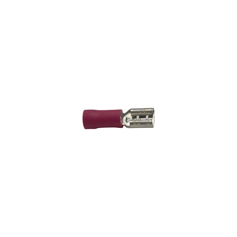 Cosse plate femelle rouge 4.8mm²