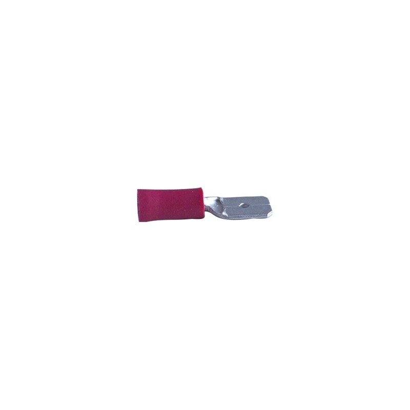 COSSE PLATE MALE ROUGE 6,35