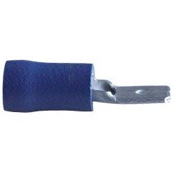Cosse plate male bleue 4.8 mm²
