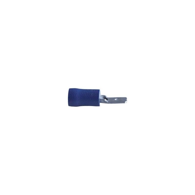 Cosse plate male bleue 4.8 mm²