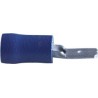 Cosse plate male bleue 4.8 mm²