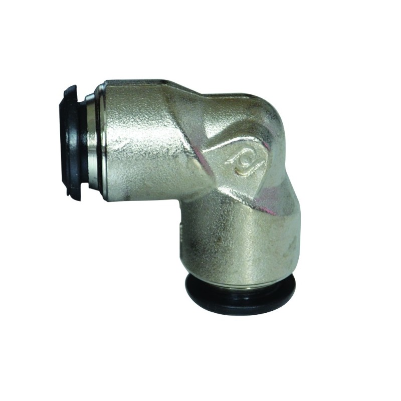 Raccord rapide laiton coude égal 10 L26.5 B16