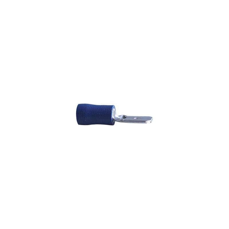 Cosse plate male bleue 6.35mm²